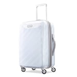 American Tourister Moonlight Hardside Expandable Luggage with Spinner Wheels, Iridescent White, Checked-Large 28-Inch, Moonlight Hardside Expandable Luggage with Spinner Wheels
