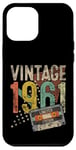 Coque pour iPhone 12 Pro Max Vintage 1961 64e anniversaire cadeaux pour hommes femmes 64 ans