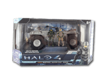 Halo 4 Series 1 UNSC Warthog Arctic Edition Vehicle Master Chief & Marine Figure