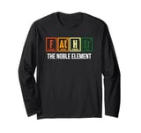 Father The Noble Element Funny Retro Science Fathers Day Long Sleeve T-Shirt