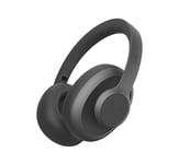 Fresh 'n Rebel Clam Ace Casque Bluetooth Supra-Auriculaire avec Réduction de Bruit Active Hybride, sans Fil, 60h d'autonomie, avec Microphone ENC, Charge Rapide, Réduction du Bruit du Vent (Noir)