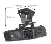 B-Tech BT 899-XL projektorin kattoteline - Musta