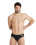 arena Homme Men's Team Swim Briefs Solid Slip de bain, Black-white, 48 EU