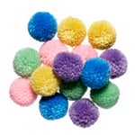 PomPom pastel mix 15 stk.