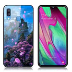 Samsung Fantasy Galaxy A40 kuoret - Kukkavuori Monivärinen