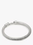 AllSaints Unisex Snake Chain Bracelet, Silver