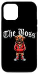 Coque pour iPhone 13 Pro Bull Mastiff Dog The Boss Veste cool pour chien Maman Papa