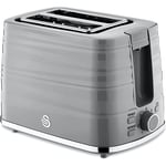 Swan Symphony 2 Slice Toaster High Gloss and Matt Finish 930W Grey ST31050GRN