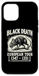 Coque pour iPhone 12/12 Pro Black Death European Tour Plague Rat Histoire médiévale