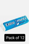 Wrigleys Extra Peppermint Mints Pack of 12×28G Rolls Sugar-free .DATE:05/2024