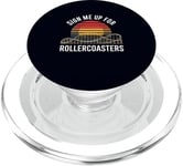 Inscrivez-moi pour le ventilateur Rollercoasters Retro Roller Coaster PopSockets PopGrip pour MagSafe