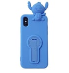 Innotechs Coque Housse Etui Lilo et Stitch en Silicone pour Iphone 6/7/8 (Bleu)