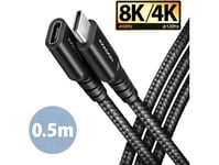 Bucm32-Cf05ab Gen2 Usb-C - Usb-C Extension Cable 0.5M, 5A, 20Gbps, Pd 240W, Braided Cable