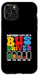 Coque pour iPhone 11 Pro Batterie drôle de conducteur de bus scolaire, bus public, bus