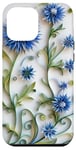 Coque pour iPhone 12 Pro Max Fleur Bleu Bleuet Floral Nature Femme Filles Fleurs