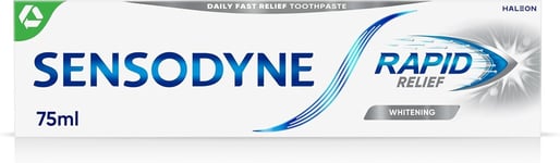 Sensodyne Sensitive Toothpaste Rapid Relief Whitening Helps 75 ml (Pack of 1)