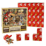 Skickas från Sverige Pussel adventskalender 2024, 1008 pusselbitar 24 dagars Toy Shop Jigsaw puzzle TOY SHOP julnedräkning julkalender a