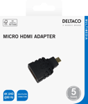 Deltaco HDMI - micro HDMI adapter  4K UHD 30Hz  black