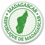 2 x Vinyl Stickers 20cm - Republic De Madagascar Travel Map Cool Gift #4682