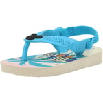 Havaianas Baby Disney Classics II Beige Strawberry/Blue Rubber