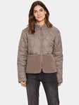 Saint Tropez Isodora Quilted Teddy Jacket, Cinder