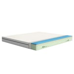 Emma One Matelas en Mousse 140x200 cm, Hauteur 18 cm, Fermeté Moyen-Dure (H3), Matelas à 7 Zone