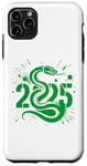 Coque pour iPhone 11 Pro Max Bonne année chinoise - Symbole serpent vert Nouvel An 2025