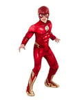 Rubies Boys DC Comics Flash The Movie Deluxe Costume Jumpsuit and Mask, Xsmall, Age 5-6 Years, Red Halloween Halloween