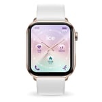 Ice-Watch - ICE smart 3.0 Rose gold White 1.78 AMOLED GPS - Montre connectée rectangulaire rose-gold pour femme avec bracelet en silicone - 024302 (1.78 pouces)