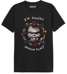 Chucky Men's Uxchuckts001 T-Shirt, Black, S