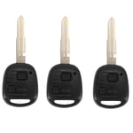 3X 2 Bouton Coque de Cle Telecommande pour Yaris