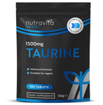 Taurine 1500mg (180 Tablets) Pre Workout Muscle Pump Amino Acid Energy Strength