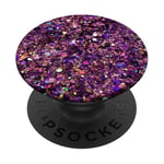 Lavender Purple-Sparkle PopSockets PopGrip: Swappable Grip for Phones & Tablets PopSockets Adhesive PopGrip