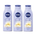 Nivea Oil In Lotion Vanilla & Almond Oil Normal To Dry Skin 3 x 400ml Bulk Buy