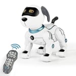 Fjärrstyrd robot hund leksak Rc stunt hund robot leksak för barn interaktiv & smart dansande robot leksak elektronisk husdjur leksak (FMY)