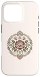 Coque pour iPhone 16 Pro Rose florale botanique, style bohème minimaliste, roses d'amour