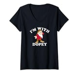 Disney Snow White & The Seven Dwarfs Grumpy I'm With Dopey V-Neck T-Shirt