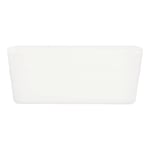 EGLO Spot encastrable LED Rapita, lampe de plafond encastré, plafonnier à encastrer carré, luminaire en aluminium et plastique blanc, blanc chaud, 10 x 10 cm