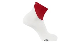 Chaussettes unisexe salomon s lab phantasm ankle blanc rouge