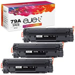 ejet 79A Compatible for HP CF279A Toner Cartridges for LaserJet Pro M12 M12a M12w, LaserJet Pro MFP M26 M26a M26nw Printer (Black, 3-Pack)