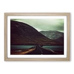 Big Box Art Landscape Journey Through Mountains (2) Framed Wall Art Picture Print Ready to Hang, Oak A2 (62 x 45 cm)