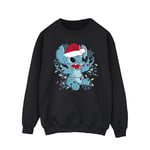 Disney Herr Lilo And Stitch Julbelysning Skiss Sweatshirt Black 4XL