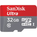 Carte memoire Micro SD HC Ultra 32GB - SANDISK - 80Mbps - sous blister