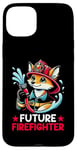 Coque pour iPhone 15 Plus Cartoon Fox Pompier Future Pompier