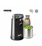 Geepas Electric Can Tin Bottle Opener & Knife Sharpener 60W Compact 3-in-1