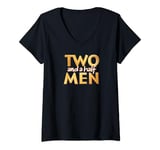 Womens Two and a Half Men Logo V-Neck T-Shirt