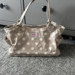 Cath Kidston Medium Day Bag In Beige Button Spot... New