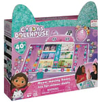 Gabby’s Dollhouse, Meow-mazing Board Game Based on the DreamWorks Netflix Show with 4 Kitty Headbands, for Families and Kids Ages 4 and up
