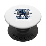 Joueur ninja de hockey sur glace PopSockets PopGrip Adhésif