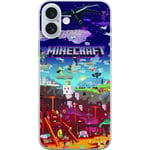 Apple iPhone 16 Plus Genomskinligt Skal Minecraft